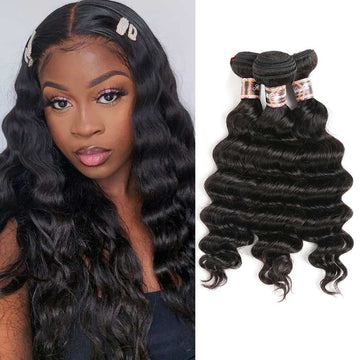 Ali Annabelle 3/4 Pcs Loose Wave Hair Indian Human Hair Bundles